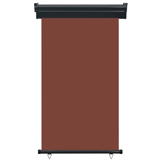 Auvent latéral de balcon 105x250 cm marron