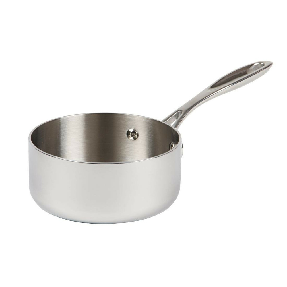 Casserole professionnelle 1.5 l diamètre 16 cm triple épaisseur vogue