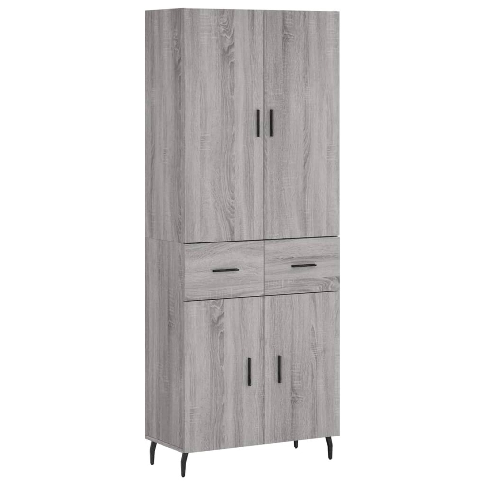 Buffet bahut commode armoire meuble de rangement organisateur cuisine salle de séjour salon haut sonoma 69,5 x 34 x 180 cm bo