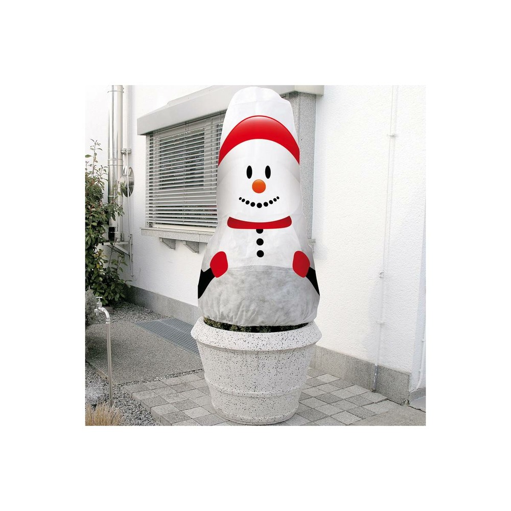 Housse d'hivernage décorative bonhomme de neige 130x160cm