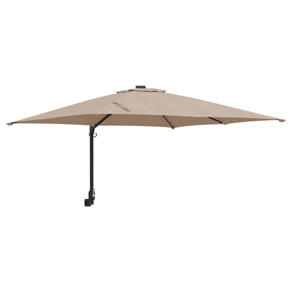 Parasol de jardin 248,5 x 247,5 x 160 cm polyester et acier