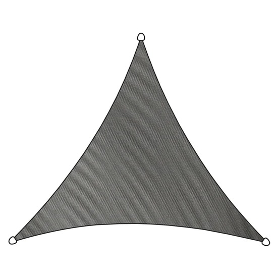 Tissu d'ombrage como polyester triangulaire 5x5 m gris