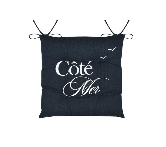 Galette de chaise marine côté mer