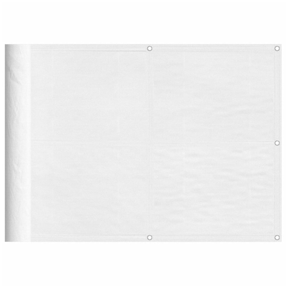 Écran de balcon blanc 75x800 cm 100% polyester oxford