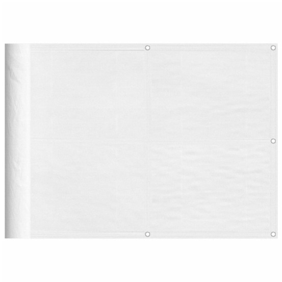 Écran de balcon blanc 75x800 cm 100% polyester oxford