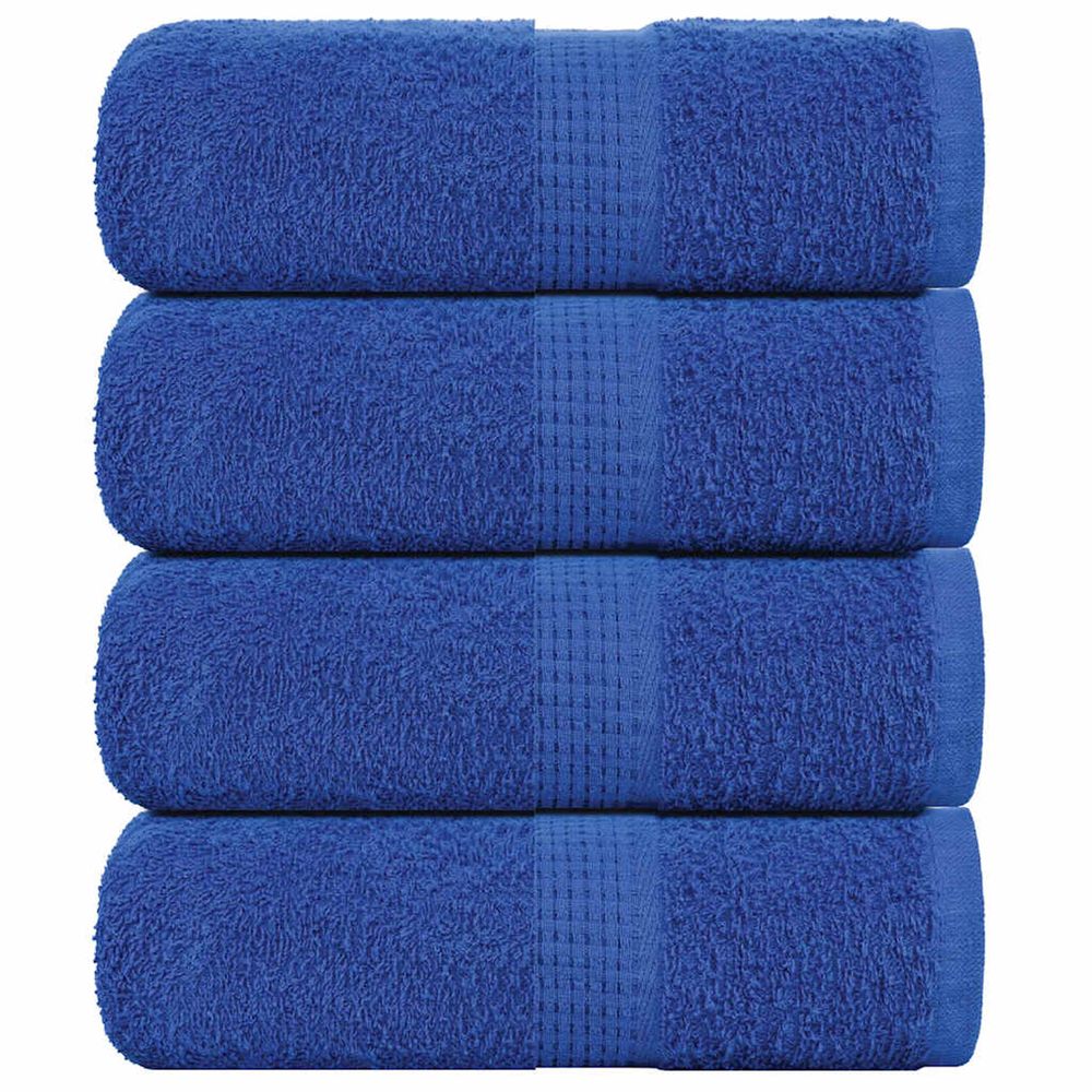Serviettes de toilette frogn 4 pièces bleu 30x30 cm 360 g/m²