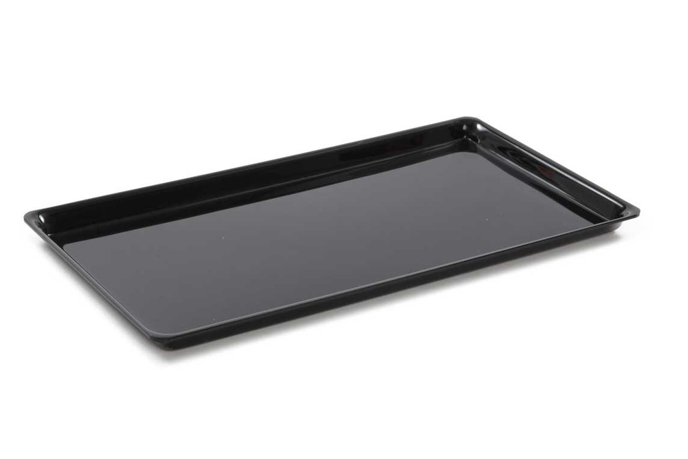 Plateau en plexiglas gastronorme gn 3/4 487x265x17mm noir - matériel chr pro