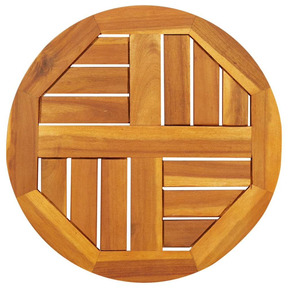 Dessus de table ø40x2 cm rond bois massif d'acacia