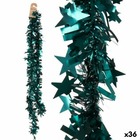 Guirlande de noël guirlande etoiles vert 9 x 9 x 200 cm (36 unités)