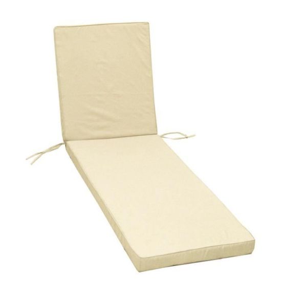 Coussin bain de soleil monte carlo - 185 x 55 x 6 cm - ivoire