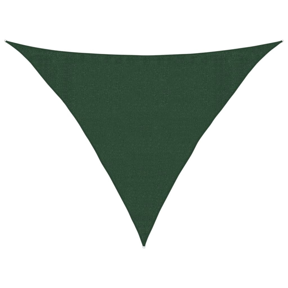 Voile d'ombrage 160 g/m² vert foncé 3,5x3,5x4,9 m pehd