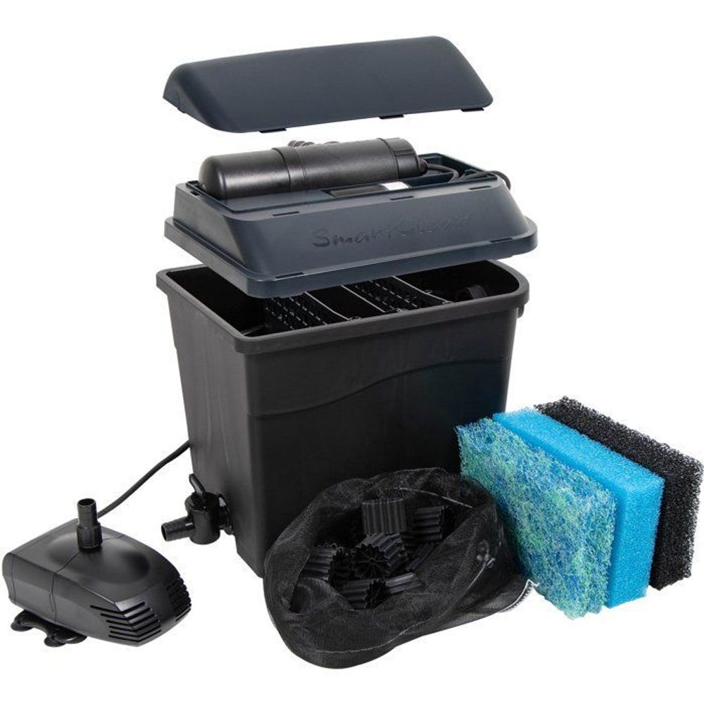 Filtre gravitaire pour bassin - - smartclear 9000 plusset - uv-c 9w - pompe proline 3000 - 4500-9000 l