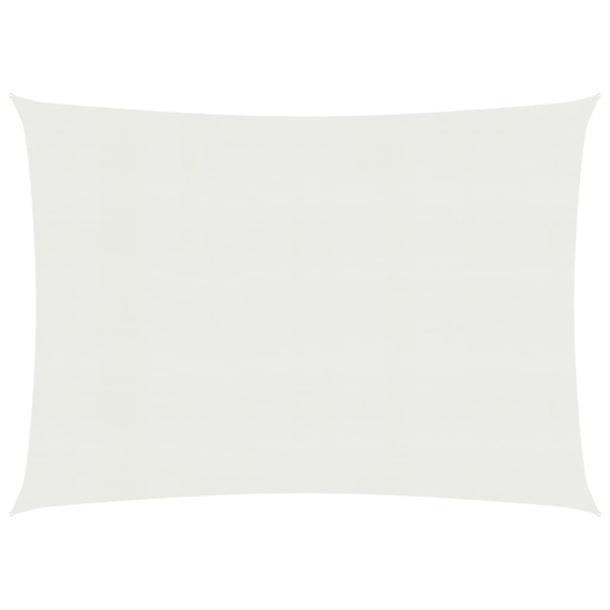 Voile d'ombrage 160 g/m² blanc 3,5 x 5 m pehd