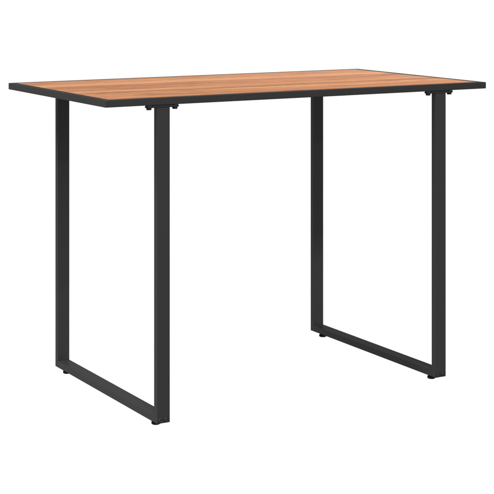 Table de jardin marron 100x55x70 cm dpc et acier