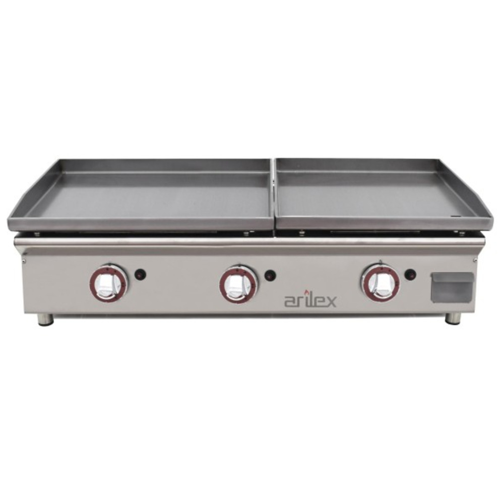 Plancha à gaz duo en acier laminé - arilex