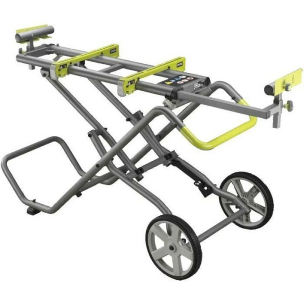 - support universel a roulettes pour scie a coupe d'onglets - ajust. Levier - pliable - extension 2 790 mm - 27 kg - rlsw0