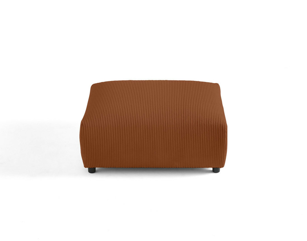 Garance - pouf modulable - en velours côtelé