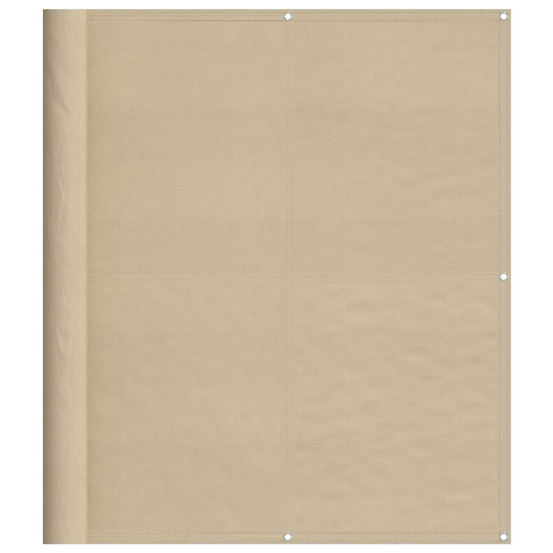 Écran de balcon beige 120x800 cm 100% polyester oxford