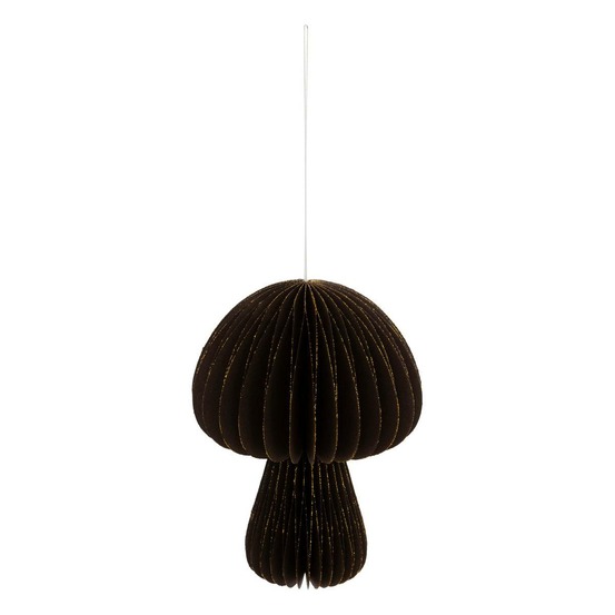 Sujet champignon papier h.15cm marron