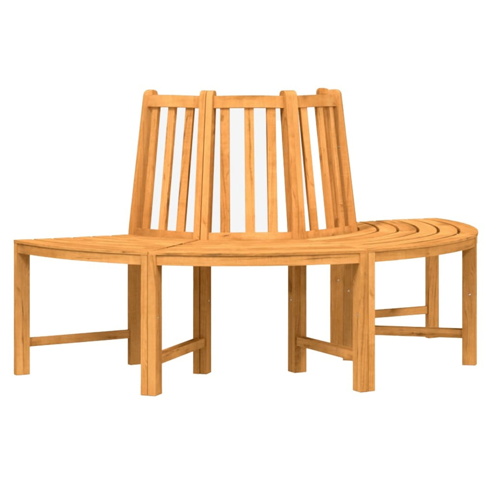 Banc circulaire demi-rond ø160 cm bois massif de teck
