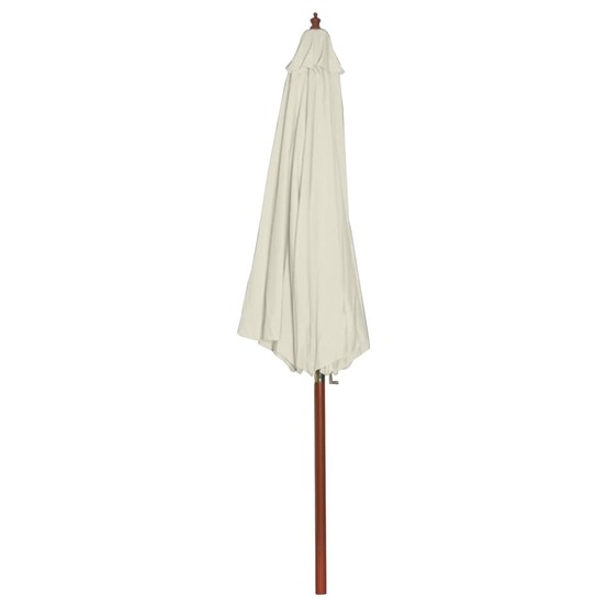 Parasol 300x258 cm blanc sable