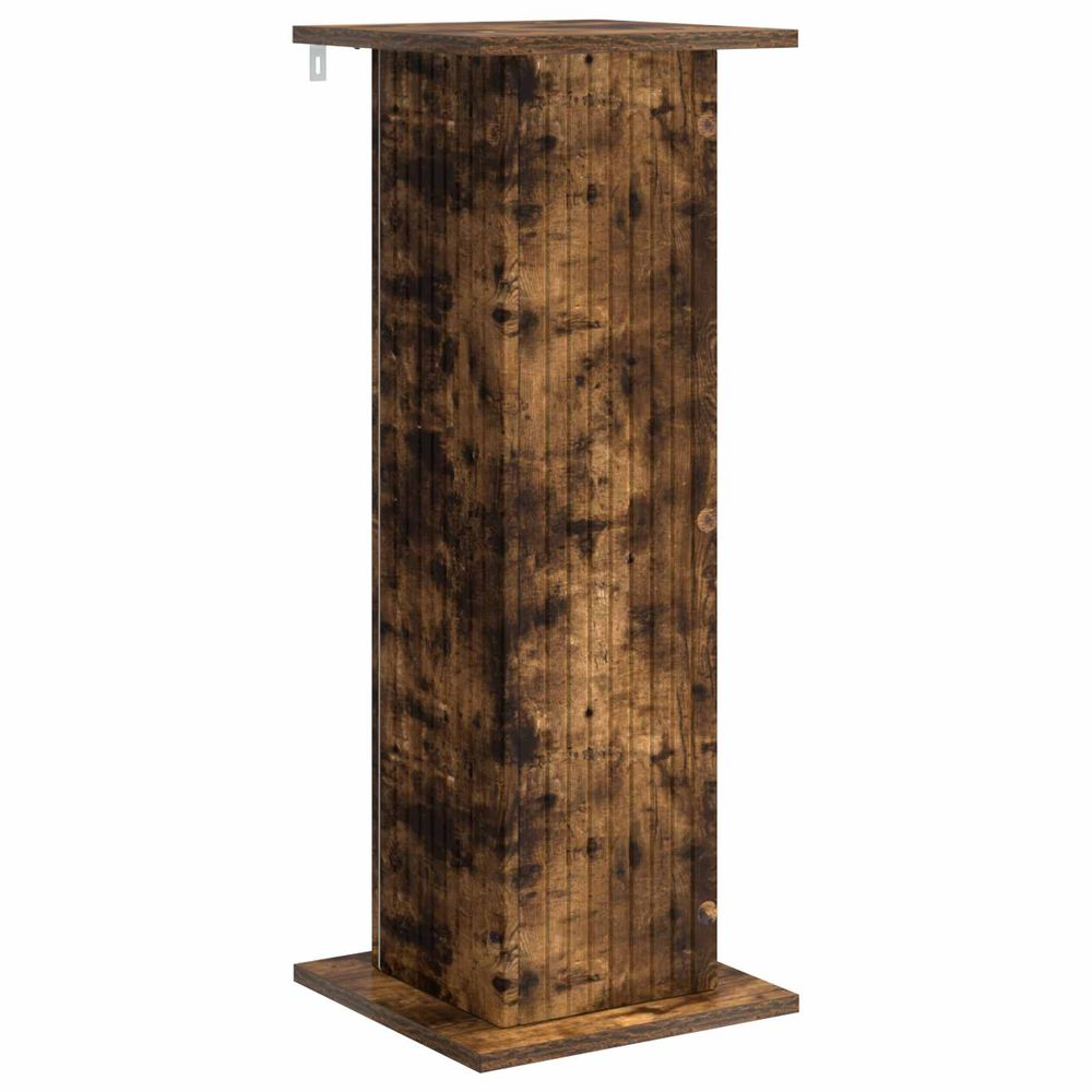 Support de plante chêne fumé 30,5 x 30 x 80,5 cm