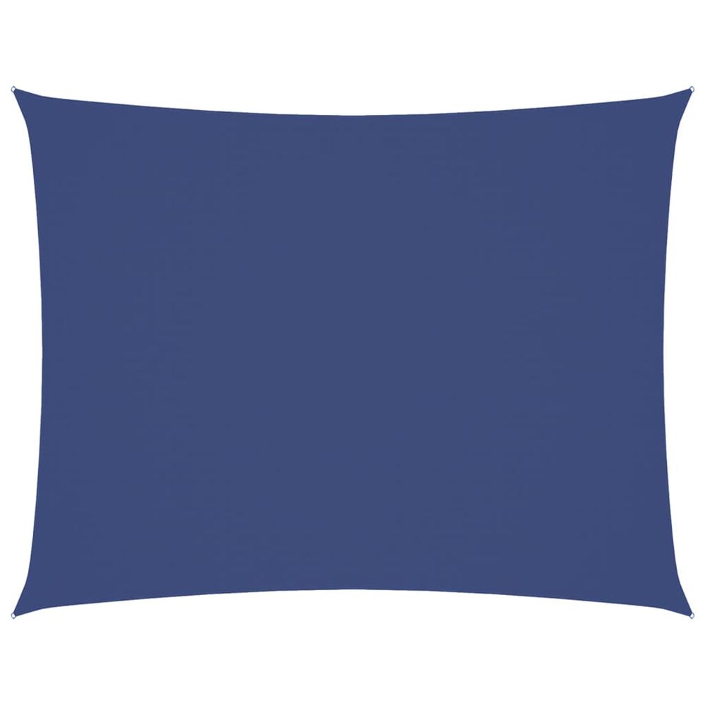 Voile de parasol tissu oxford rectangulaire 5x6 m bleu