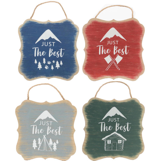 Décorations à suspendre just the best (lot de 4)