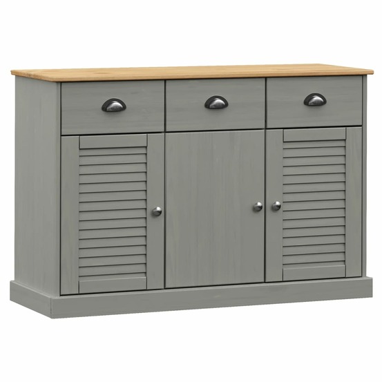 Buffet bahut commode armoire meuble de rangement organisateur cuisine salle de séjour salon avec tiroirs 113 x 40 x 75 cm boi