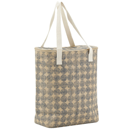 Sac lunch isotherme en jute point 32x15x39