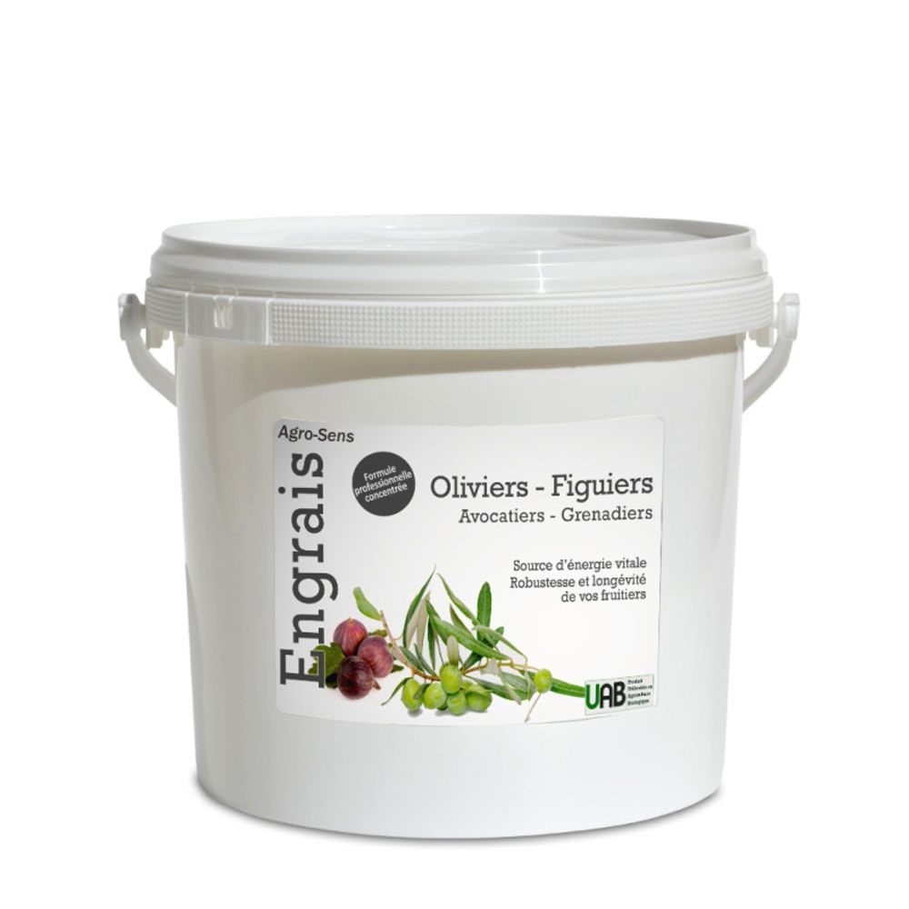 Engrais oliviers, figuiers et fruitiers mediterranéens - agro sens - seau 4 kg