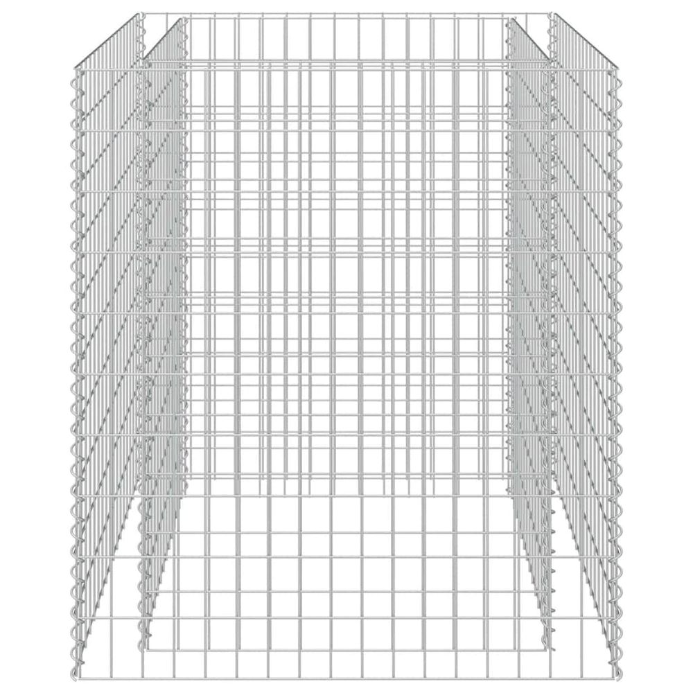 Lit surélevé à gabion acier galvanisé 90x90x100 cm