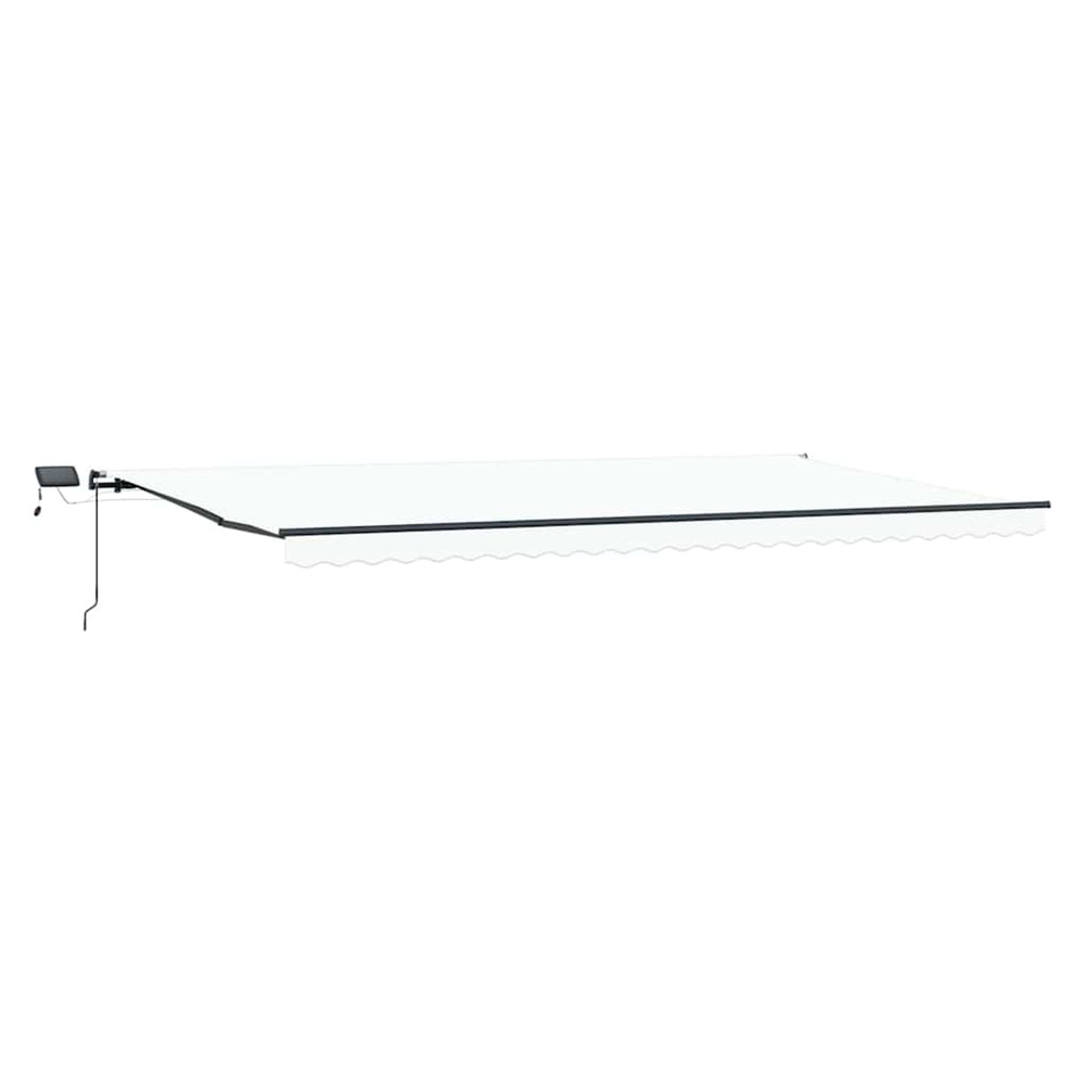 Auvent rétractable blanc 600 ×350 cm tissu