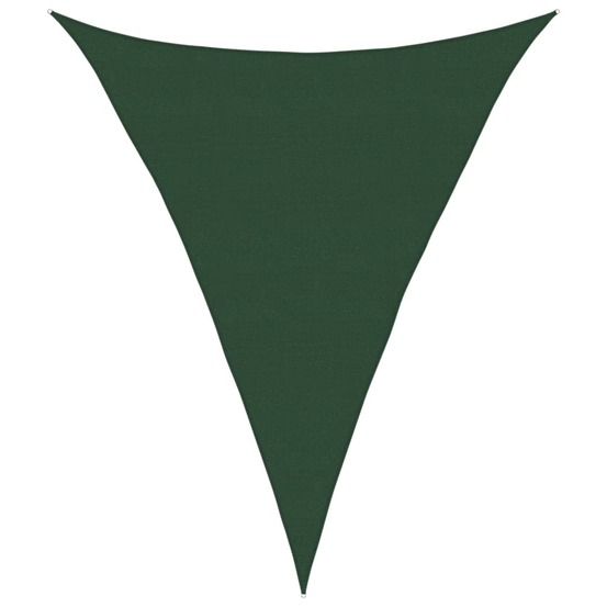 Voile d'ombrage 160 g/m² vert foncé 5x6x6 m pehd