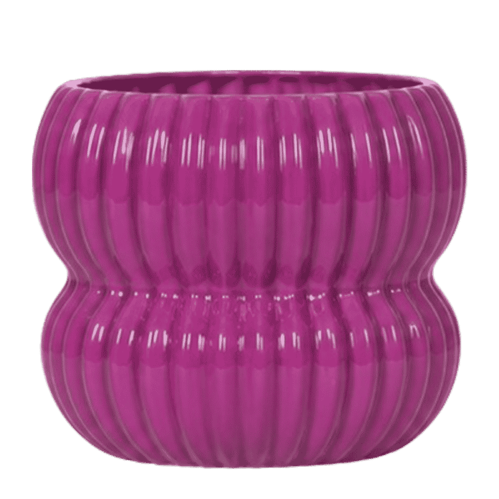Cache-pot horizon violet - ø12 cm x h12,5 cm