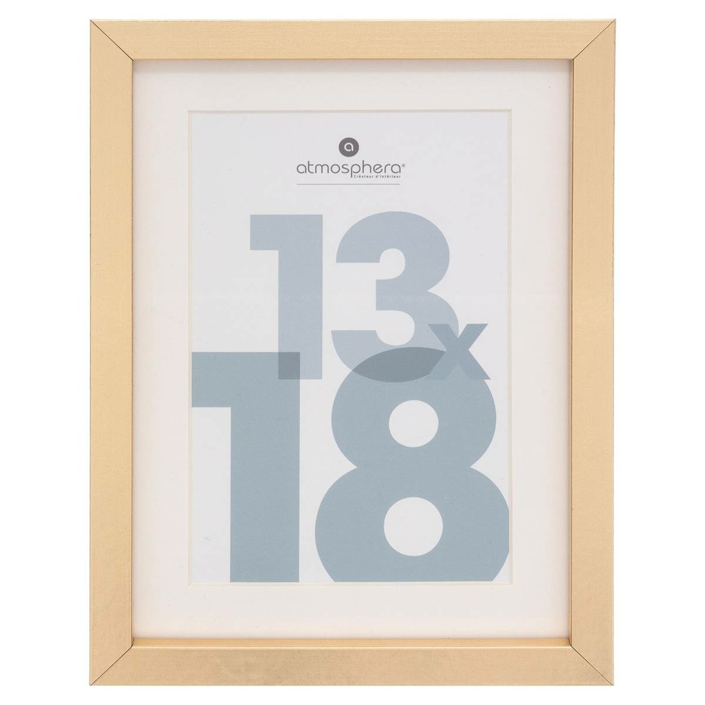 Cadre photo manu - doré - bois 13x18 cm