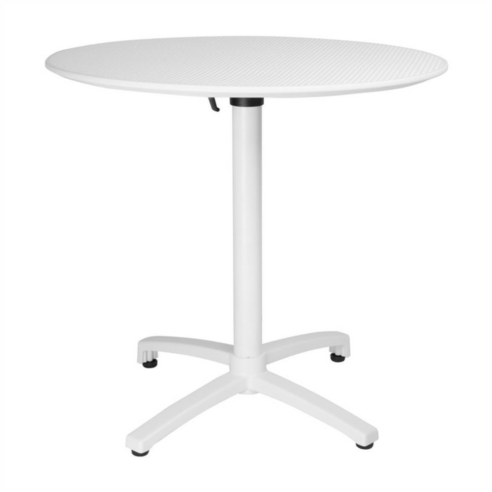 Table pliante en polypropylène ø 800 mm blanche - bolero