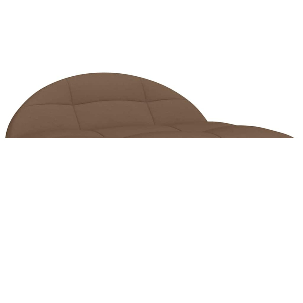 Lit pour chien marron 70x52x30 cm tissu