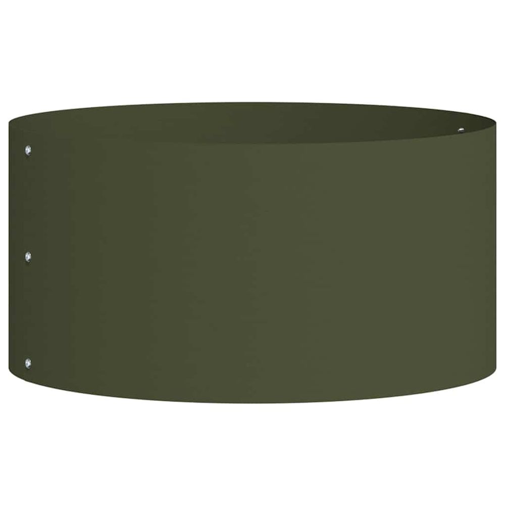 Anneau de jardinière vert olive 40 x 40 x 20 cm