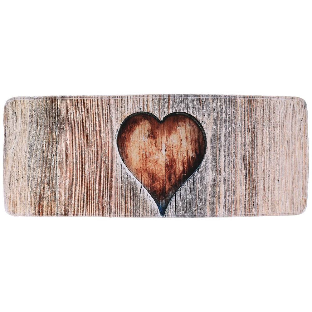 Tapis microfibre imprime 45x120 cm - amour