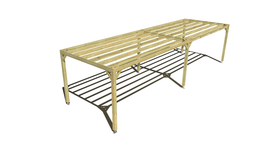 Pergola bois • 10m x 3m • indépendante • sens largeur • livraison comprise
