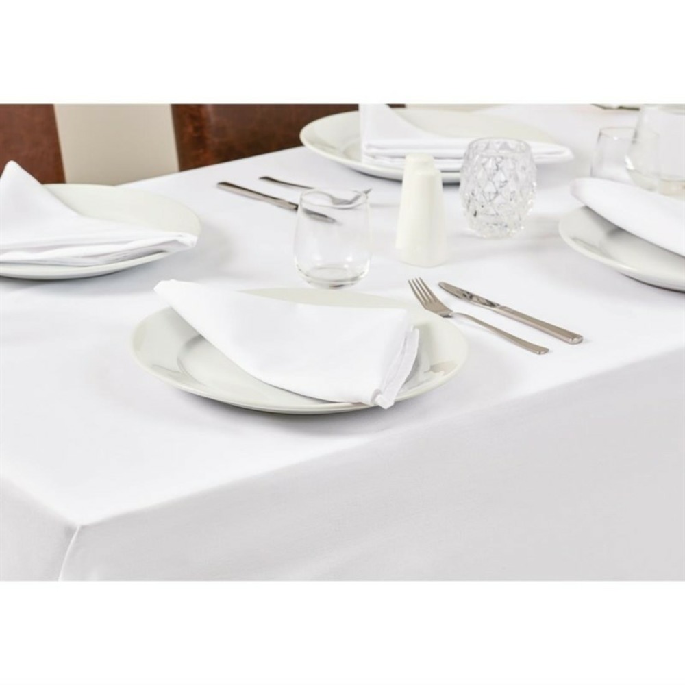 Nappe blanche restaurant - carré 1150 x 1150 mm - mitre