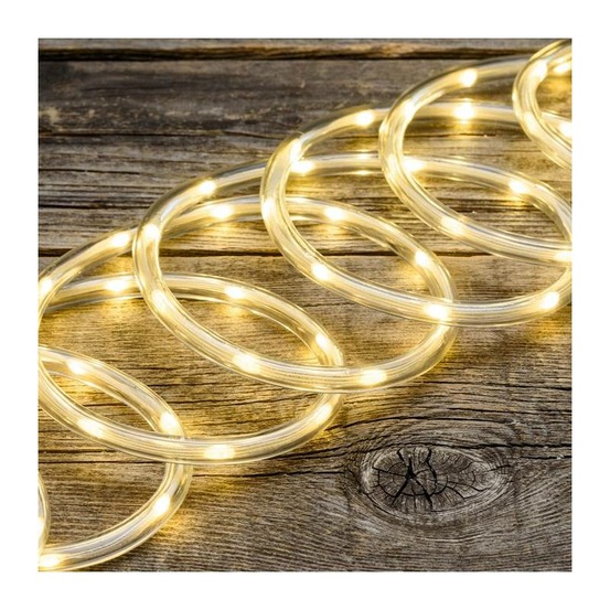 Tube lumineux 20m animée 8 modes 400 led blanc chaud 360° haute luminosité lotti