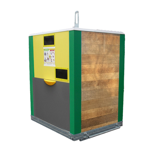 Colonne aérienne d'apport volontaire 4m3 simple crochet acier roméo