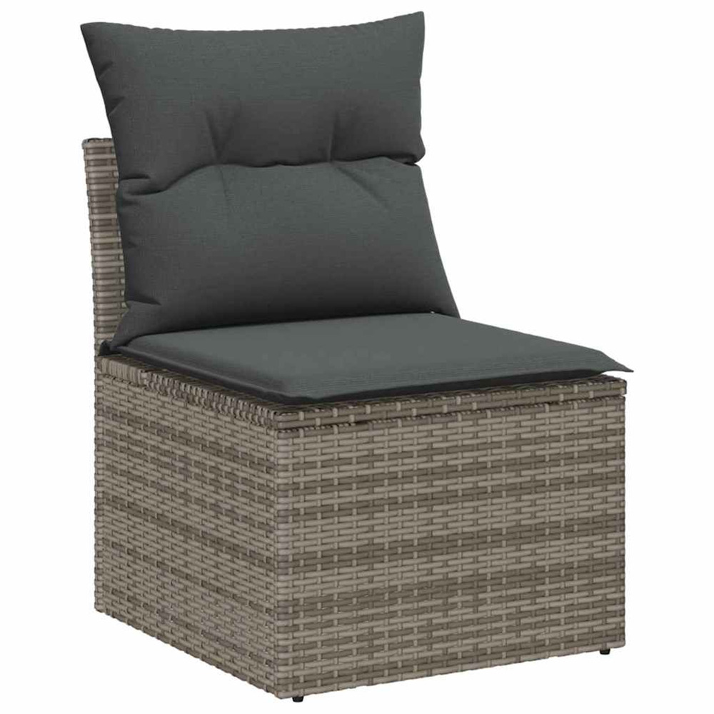 Ensemble de canapé de jardin avec coussin 5 pcs gris