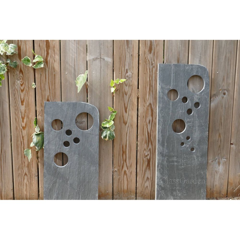 Totem ardoise 60+80 cm - bullettes - pack de 2 totems