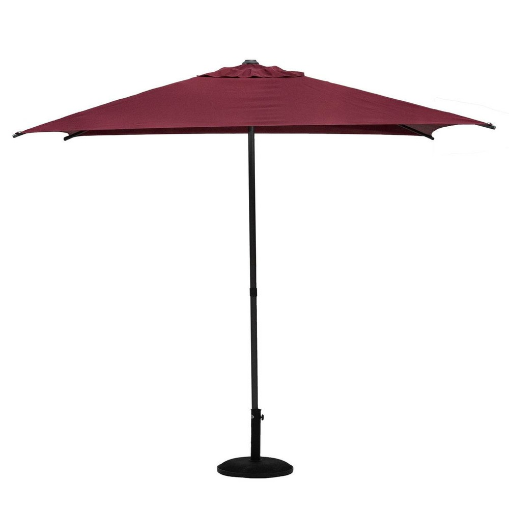 Parasol droit carré soya bordeaux