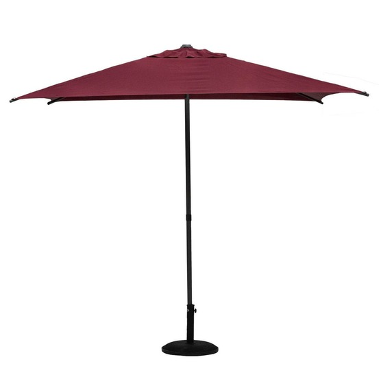 Parasol droit carré soya bordeaux