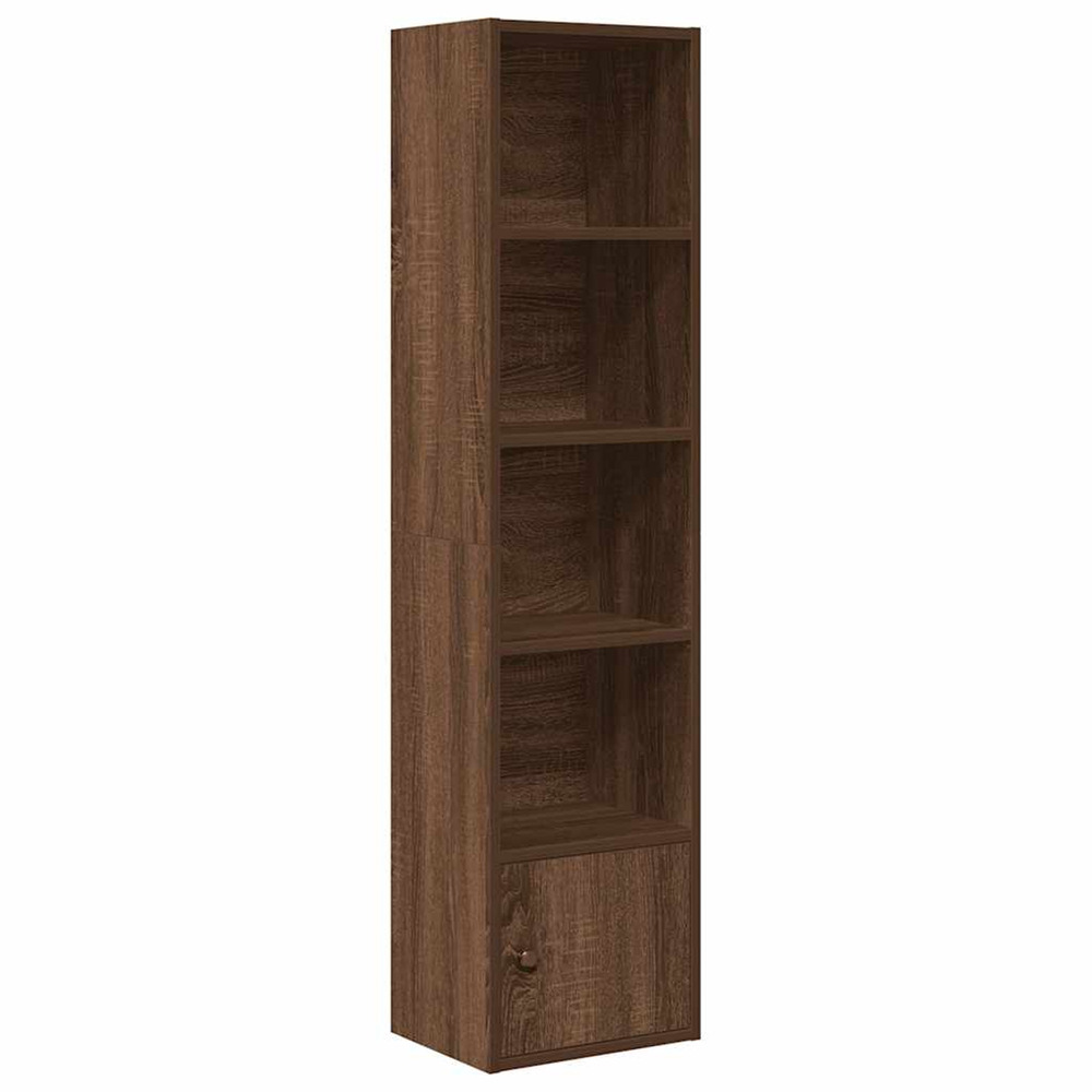 Bibliothèque chêne marron 31x24x127 cm bois d'ingénierie