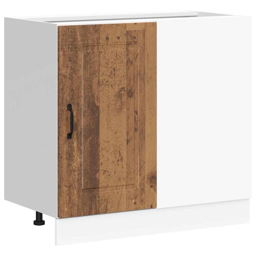 Armoire de cuisine kalmar vieux bois bois d'ingénierie